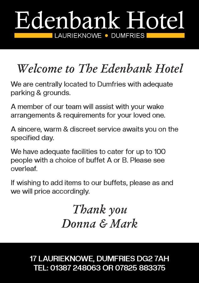 Edenbank Hotel Дамфрис Экстерьер фото